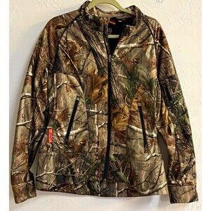 SHE Women's XL Camouflage Full Zip Hunting Jacket Pockets Polyester